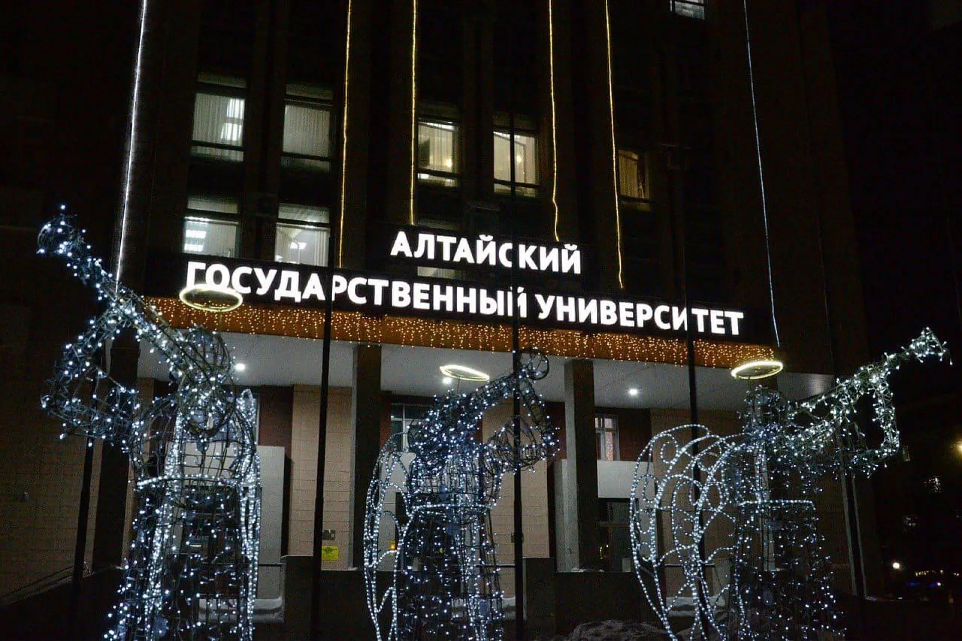 Вузы Алтайского края украсили к Новому году