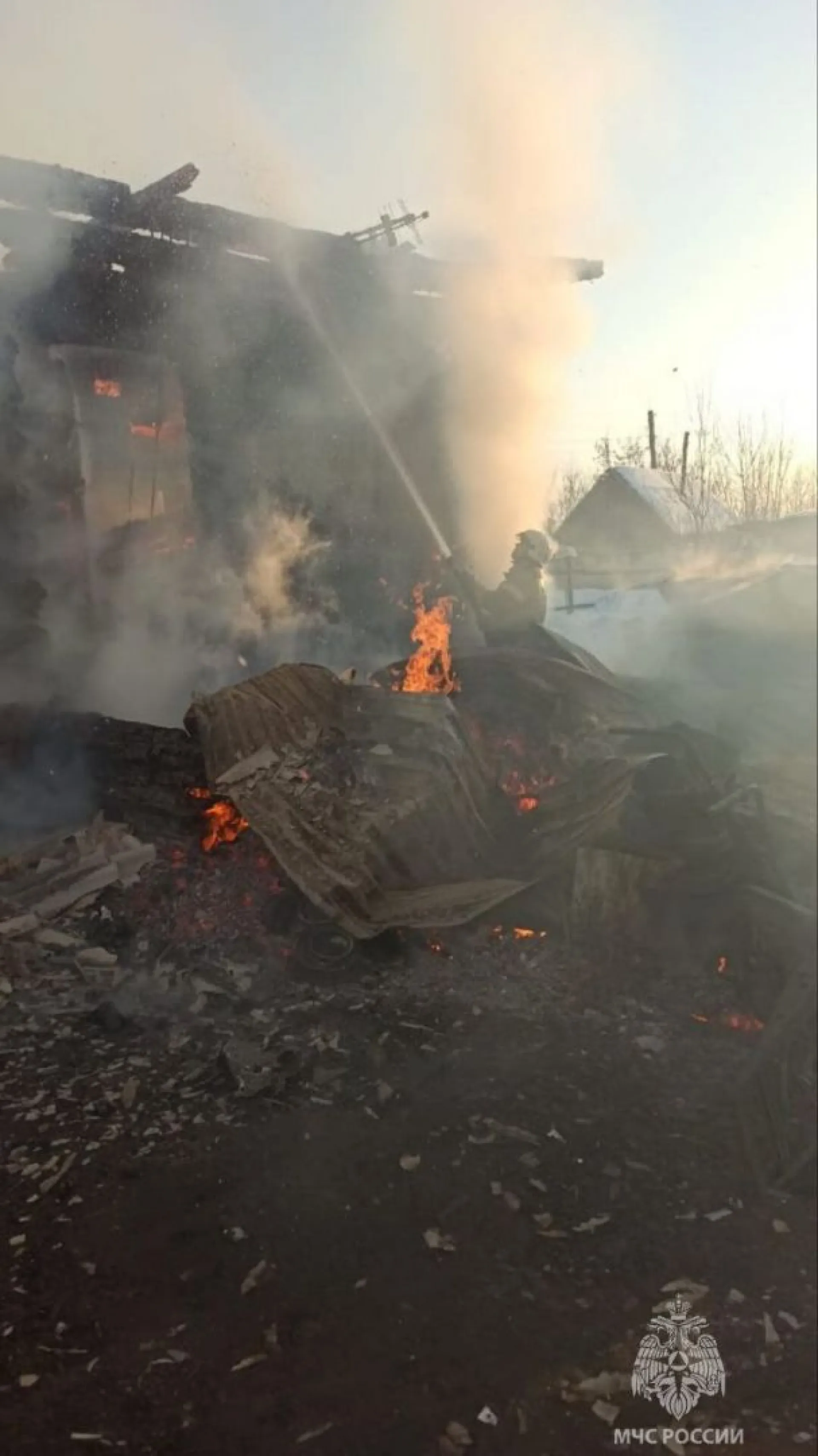 При пожаре в Первомайском районе погиб мужчина