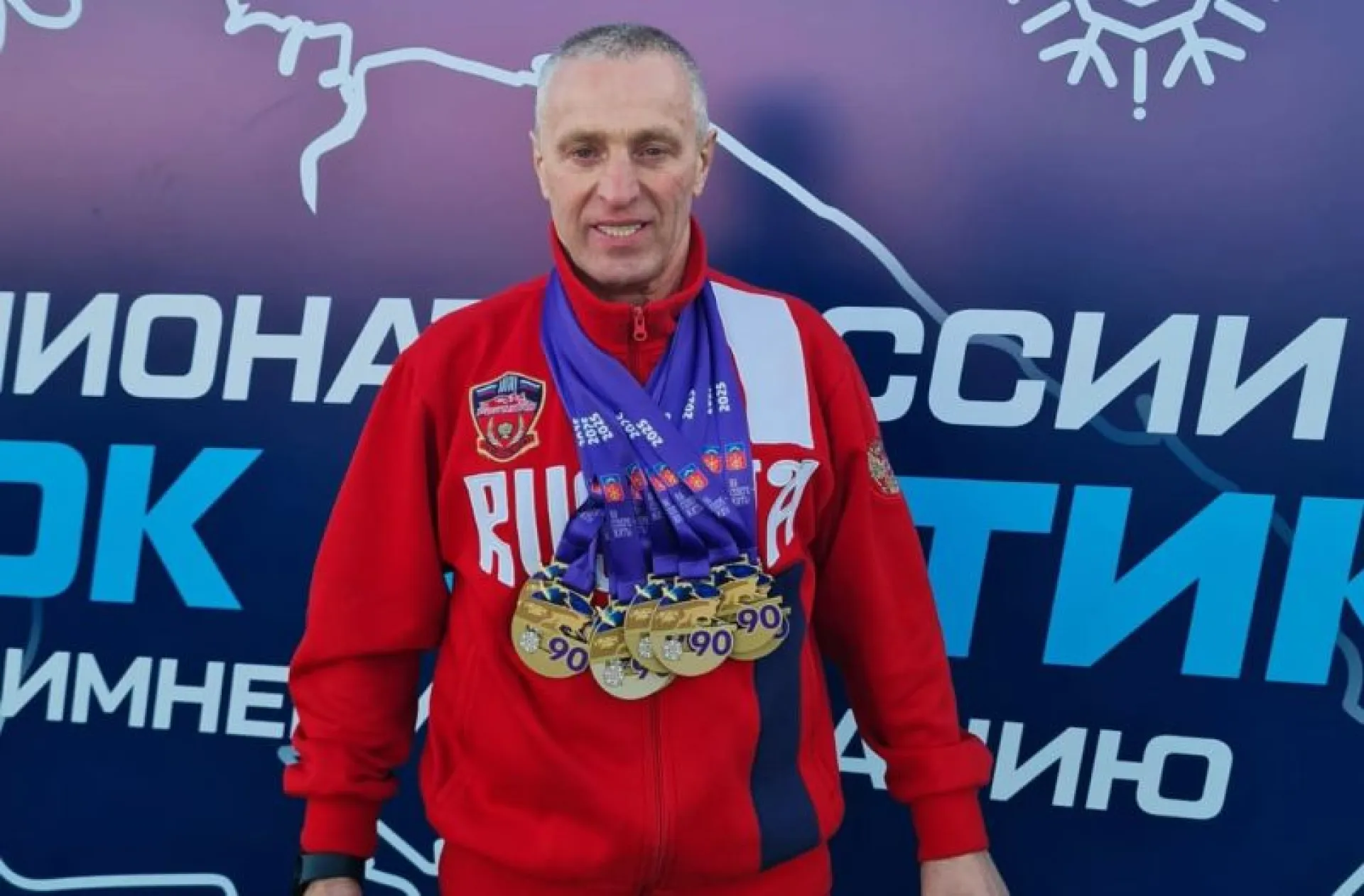 71-летний алтайский морж установил два рекорда России