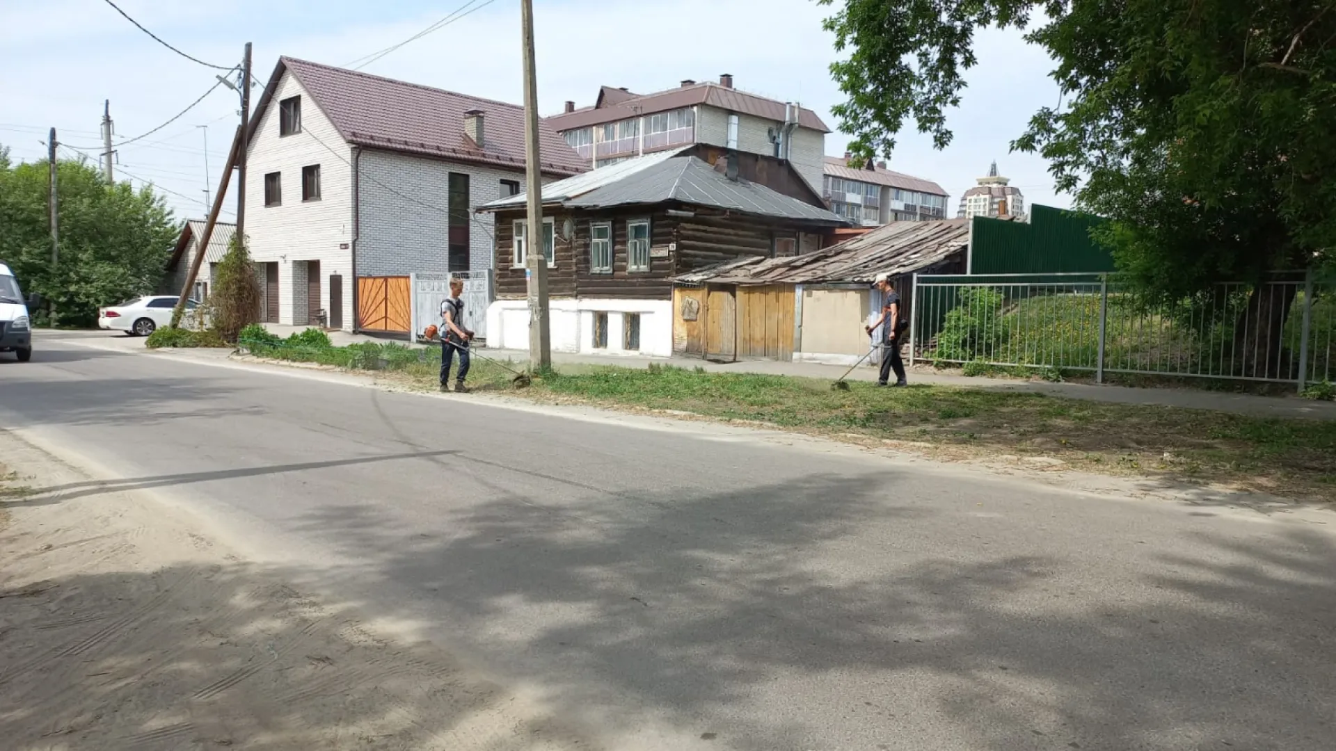 В Барнауле начали косить траву В Барнауле начали косить траву