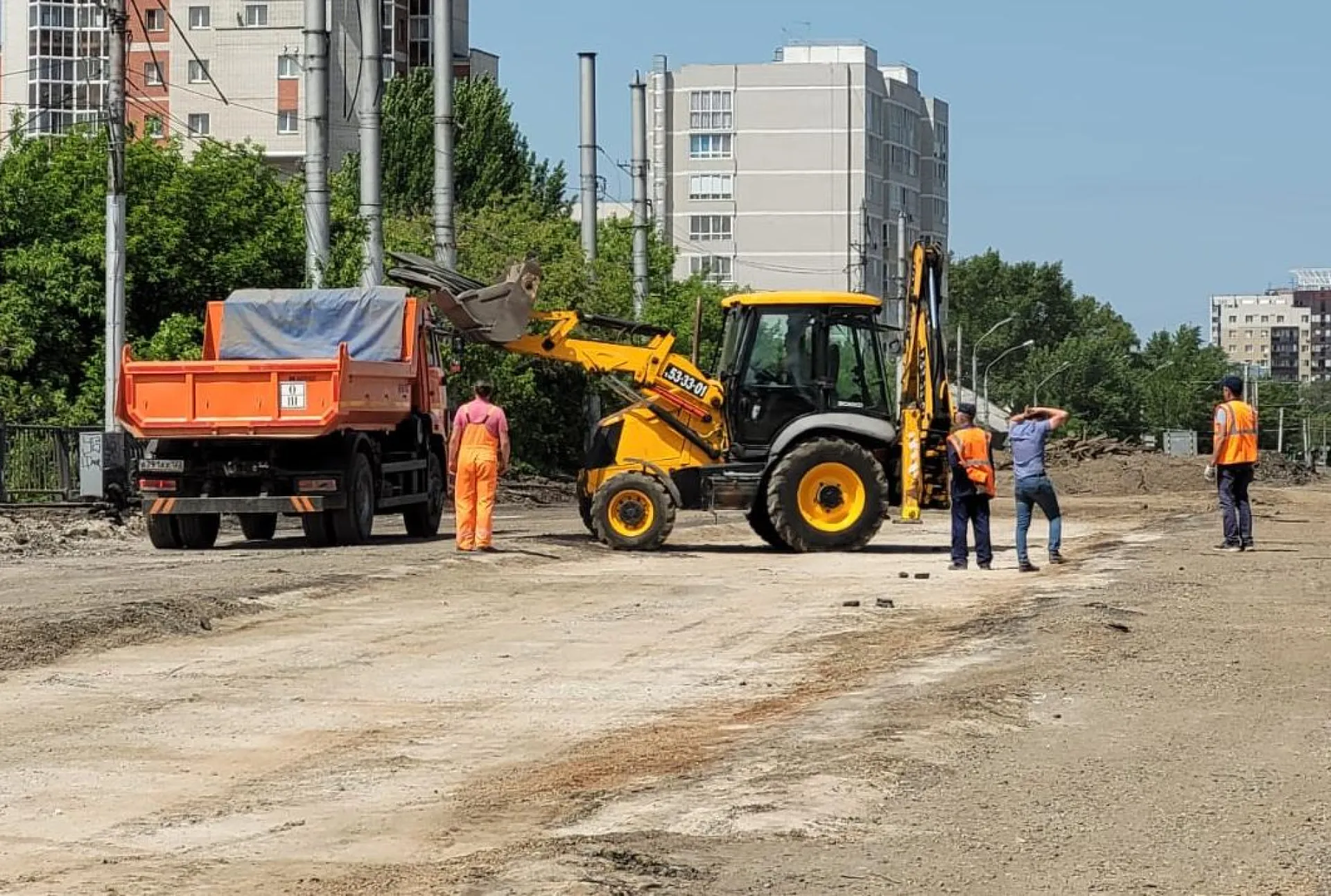 Первый этап демонтажа моста на Новом рынке в Барнауле завершен