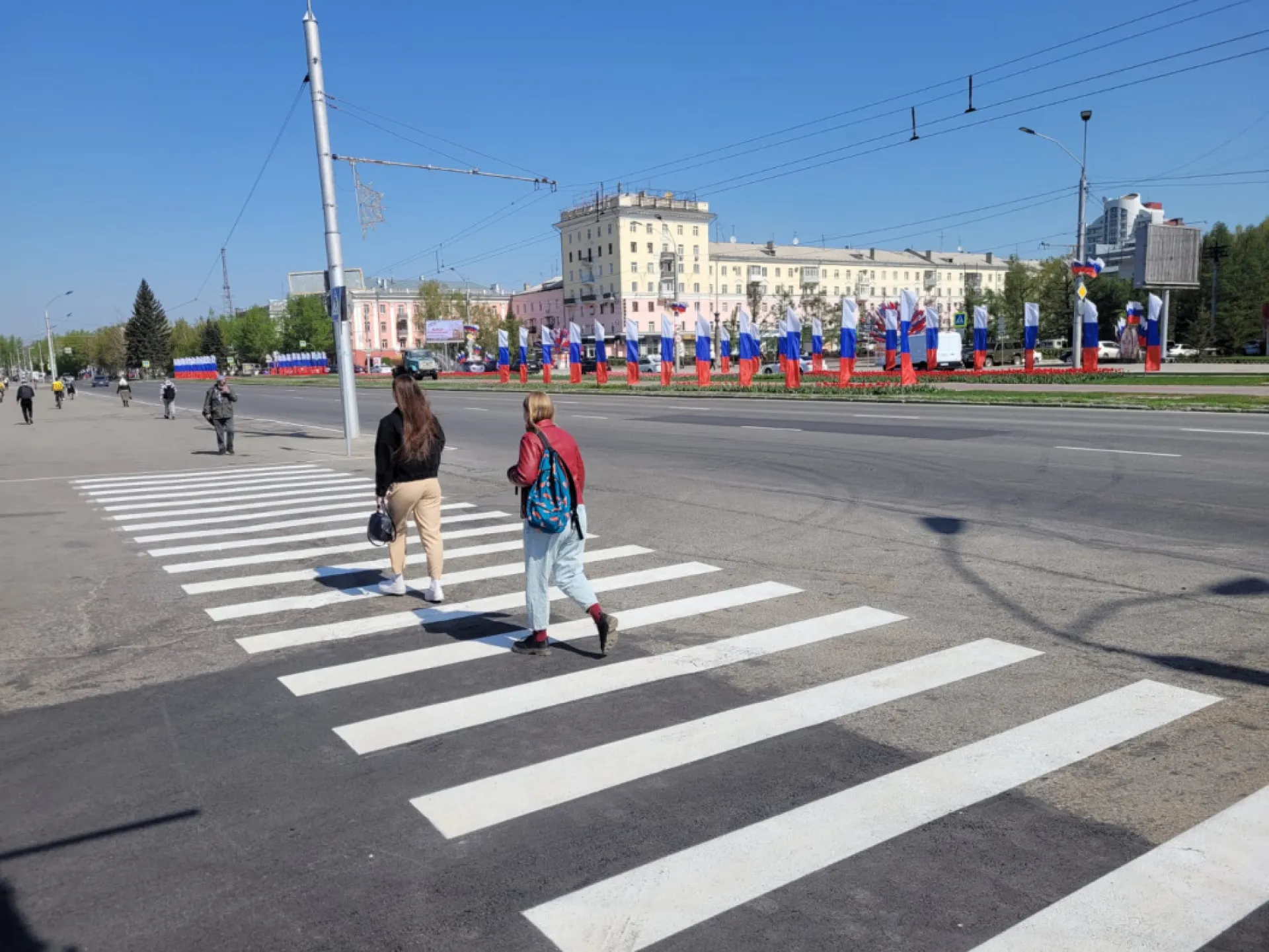 Восемь тысяч квадратных метров разметки обновили в Барнауле
