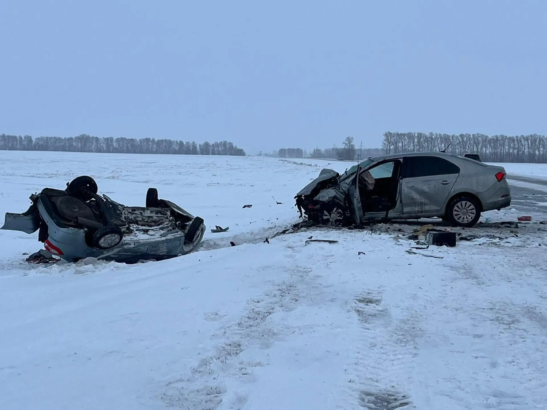 Два человека стали жертвами ДТП на трассе в Алтайском крае Два человека стали жертвами ДТП на трассе в Алтайском крае