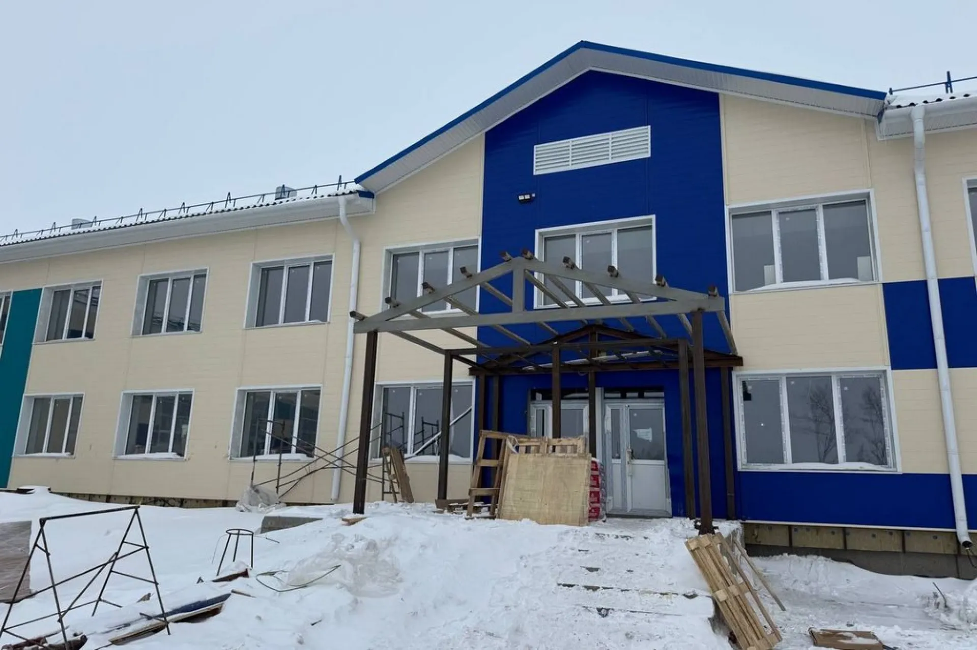 Новая школа откроется к сентябрю в селе Орлово Немецкого национального района