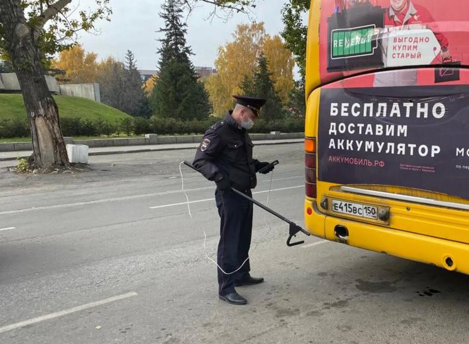 Выхлопы автобусов Барнаула проверили на загрязнение воздуха