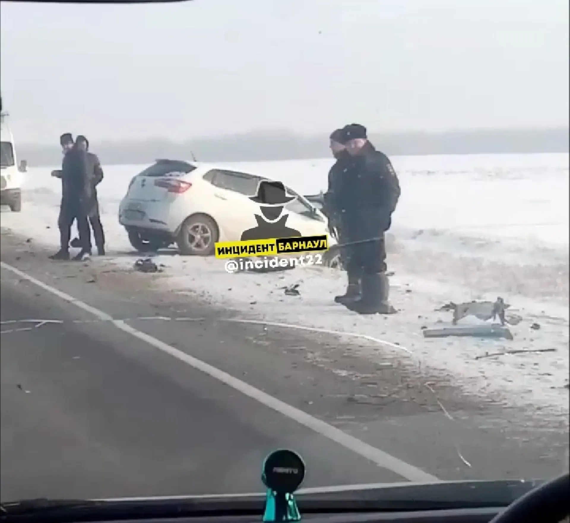 Жесткое ДТП с КамАЗом произошло на трассе Алтайского края