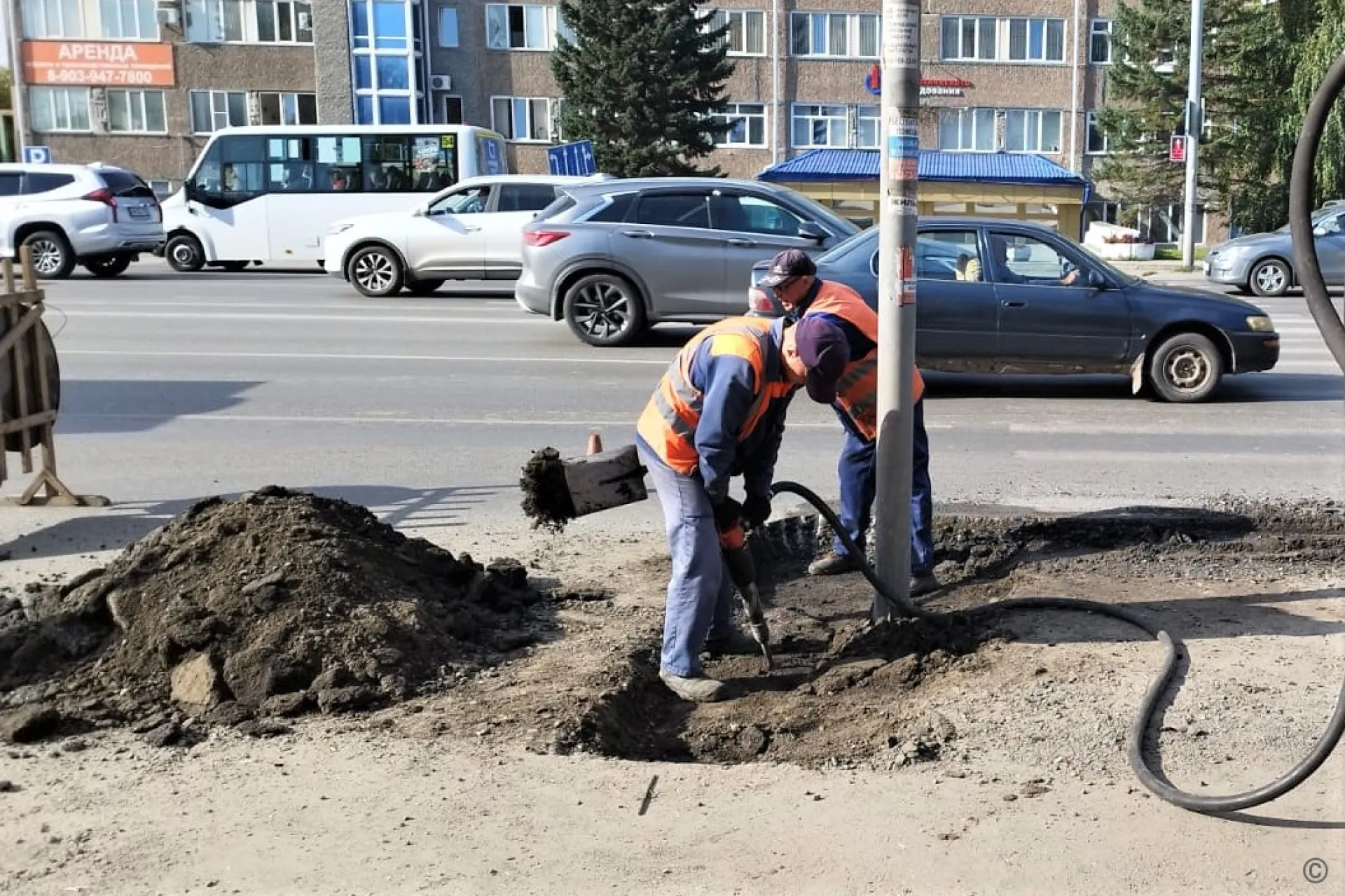 46 тысяч квадратных метров дорог отремонтировали в Барнауле