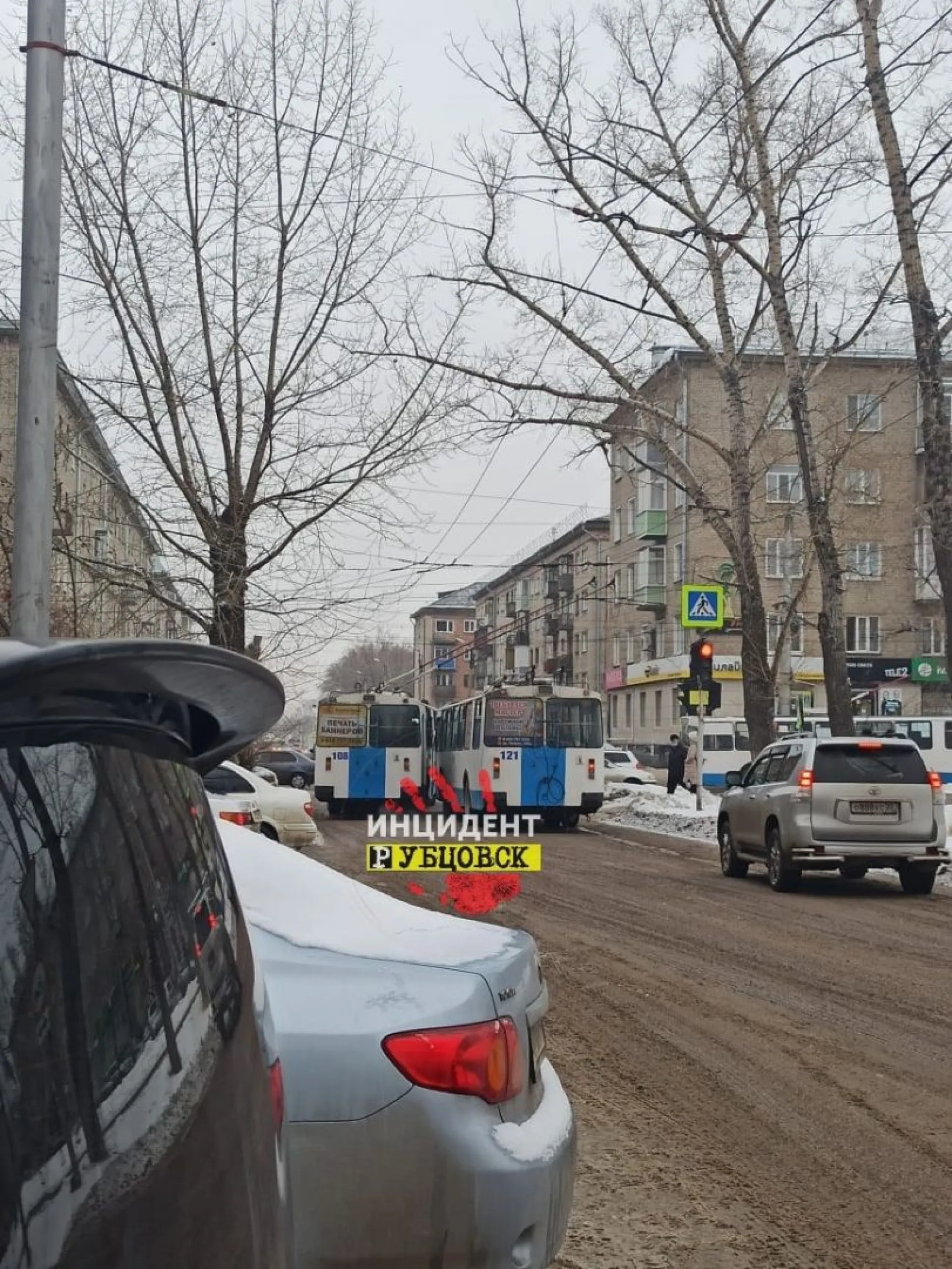 Два троллейбуса столкнулись в Рубцовске