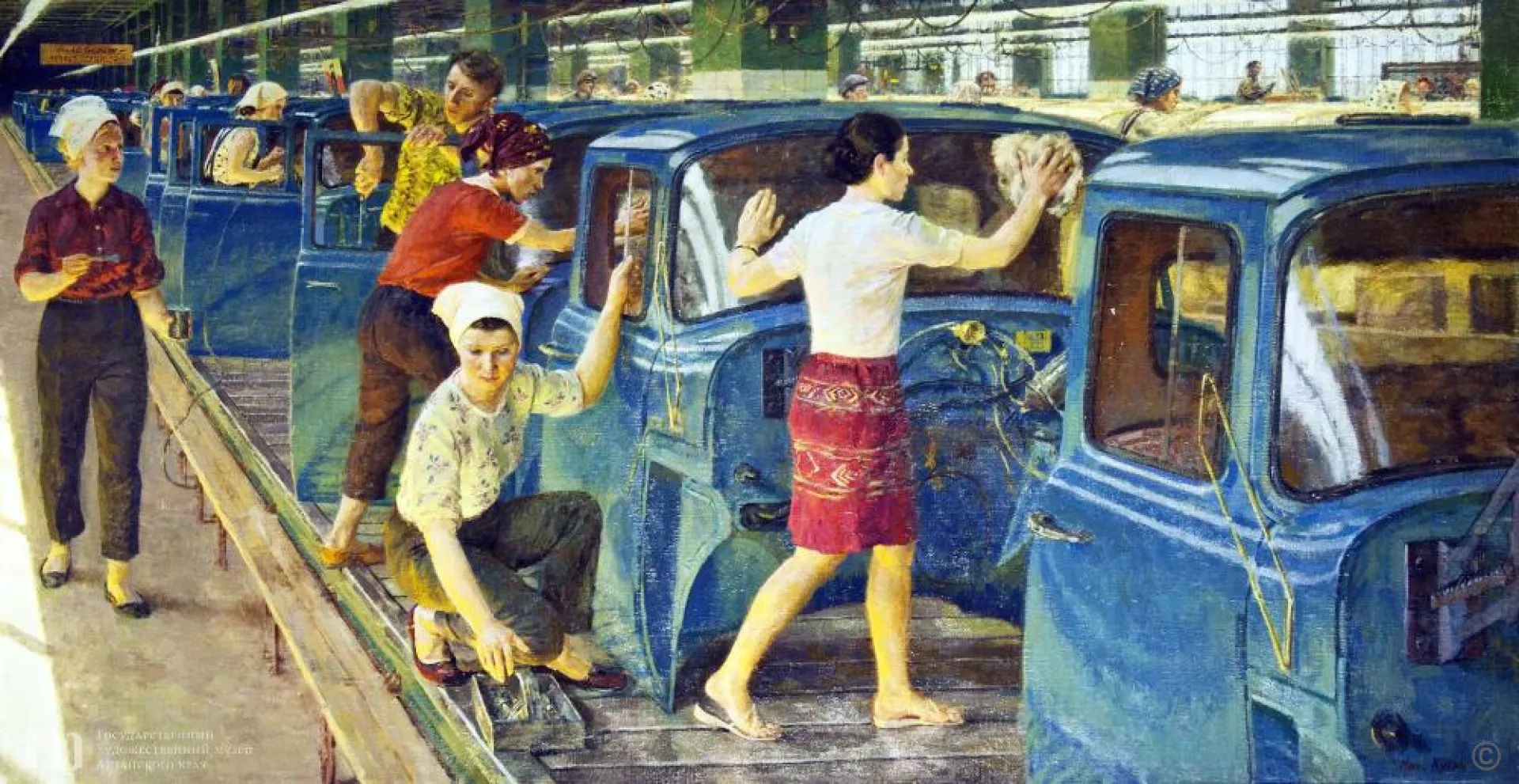 «Кузовной цех» и Алтай из космоса. Большую выставку работ известных советских художников проведут в Барнауле