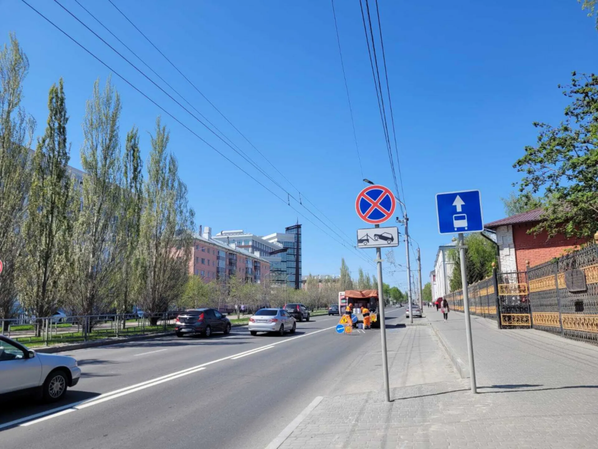 В центре Барнаула появилась полоса для движения общественного транспорта