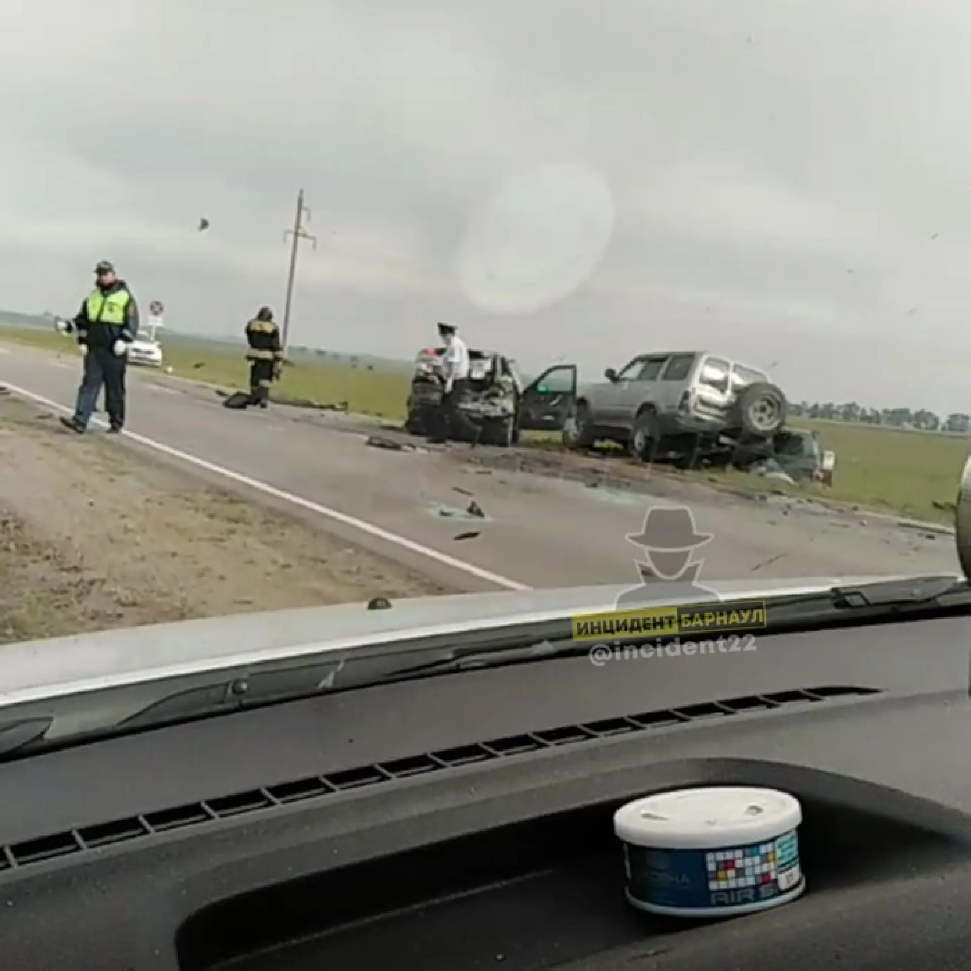 ДТП с участием трех автомобилей произошло в Алтайском крае