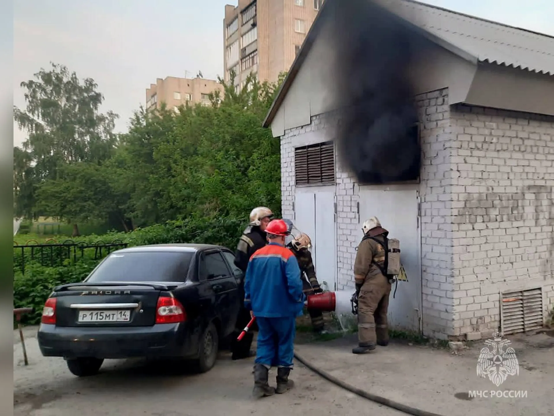 Трансформаторная подстанция загорелась в Барнауле