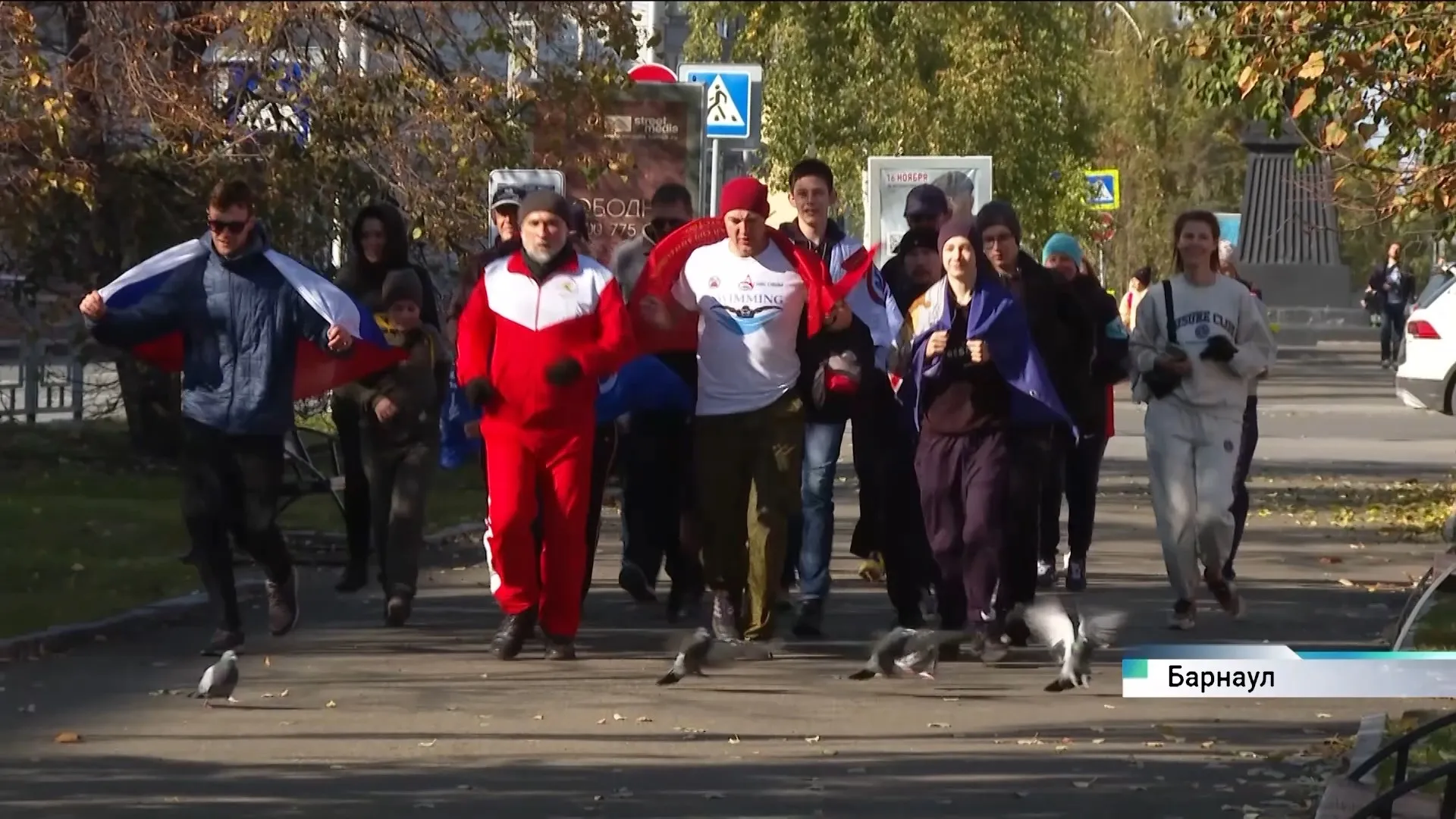 Осенний забег «За нашу державу» в день памяти Сергия Радонежского прошёл в Барнауле