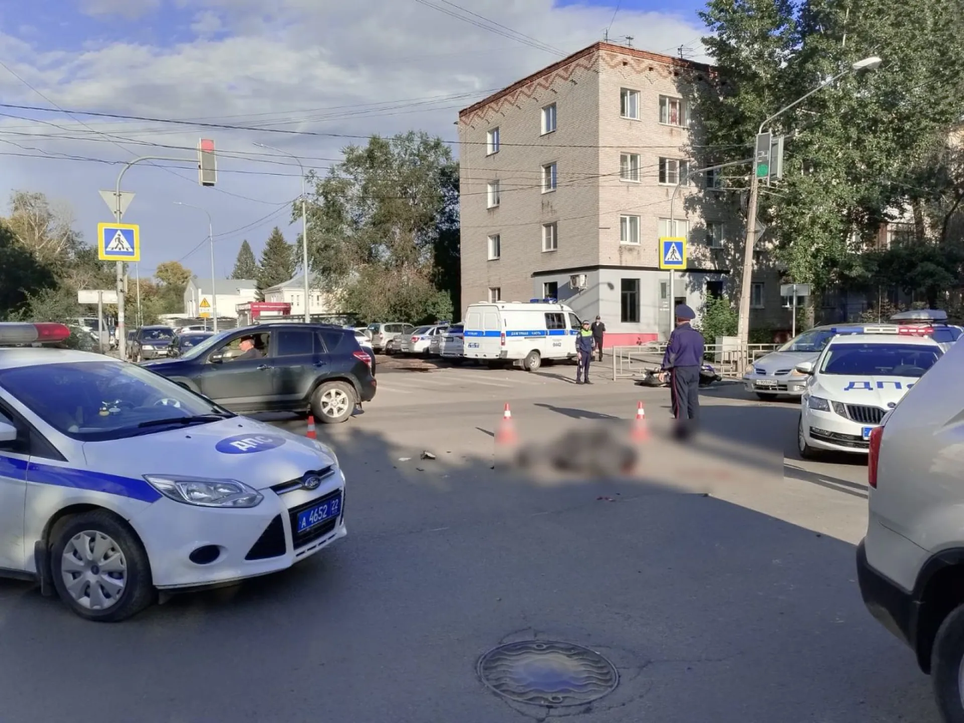 Мотоциклист погиб в результате ДТП в центре Барнаула