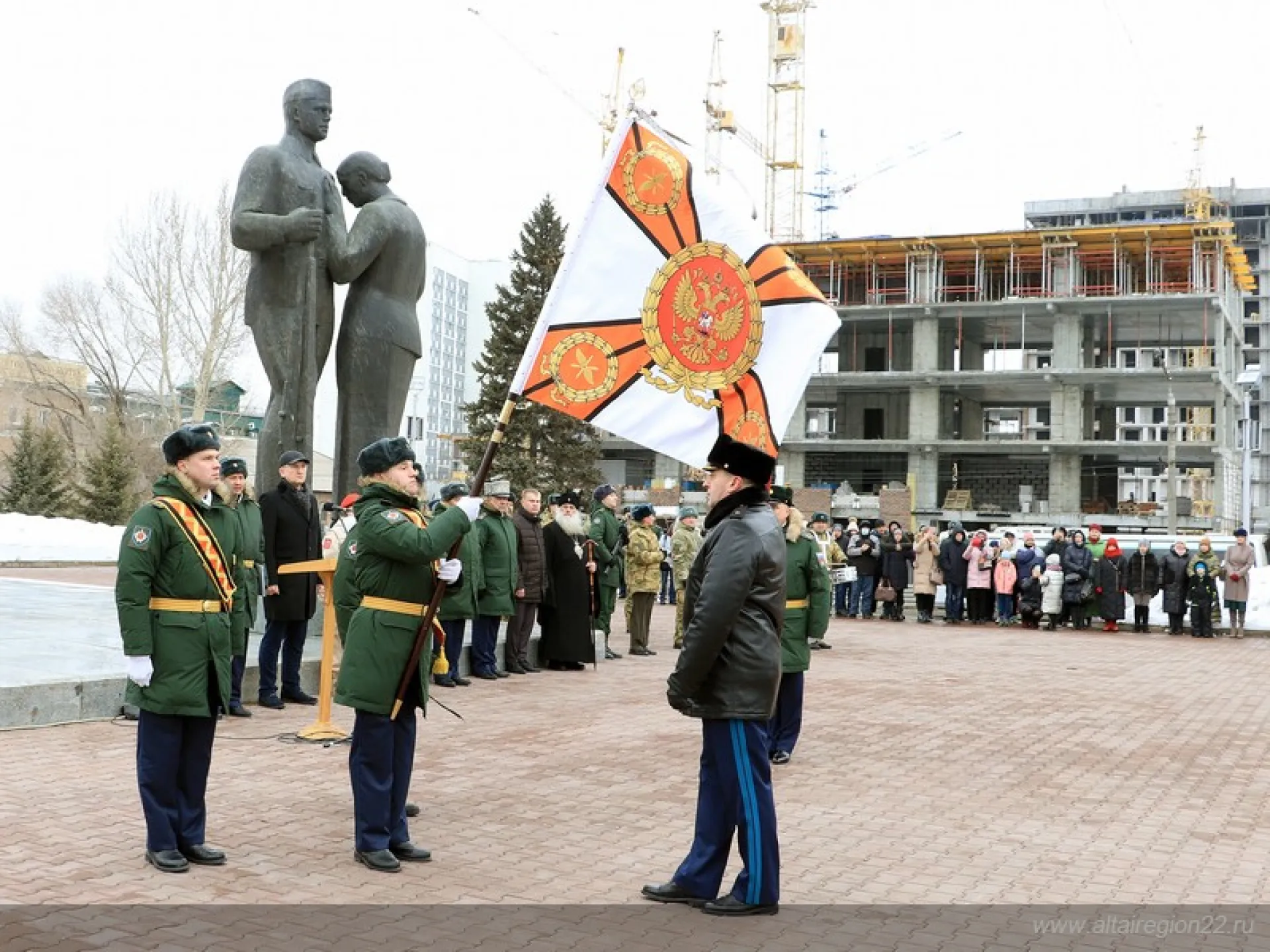 В Алтайском крае прошло вручение боевого знамени нового образца