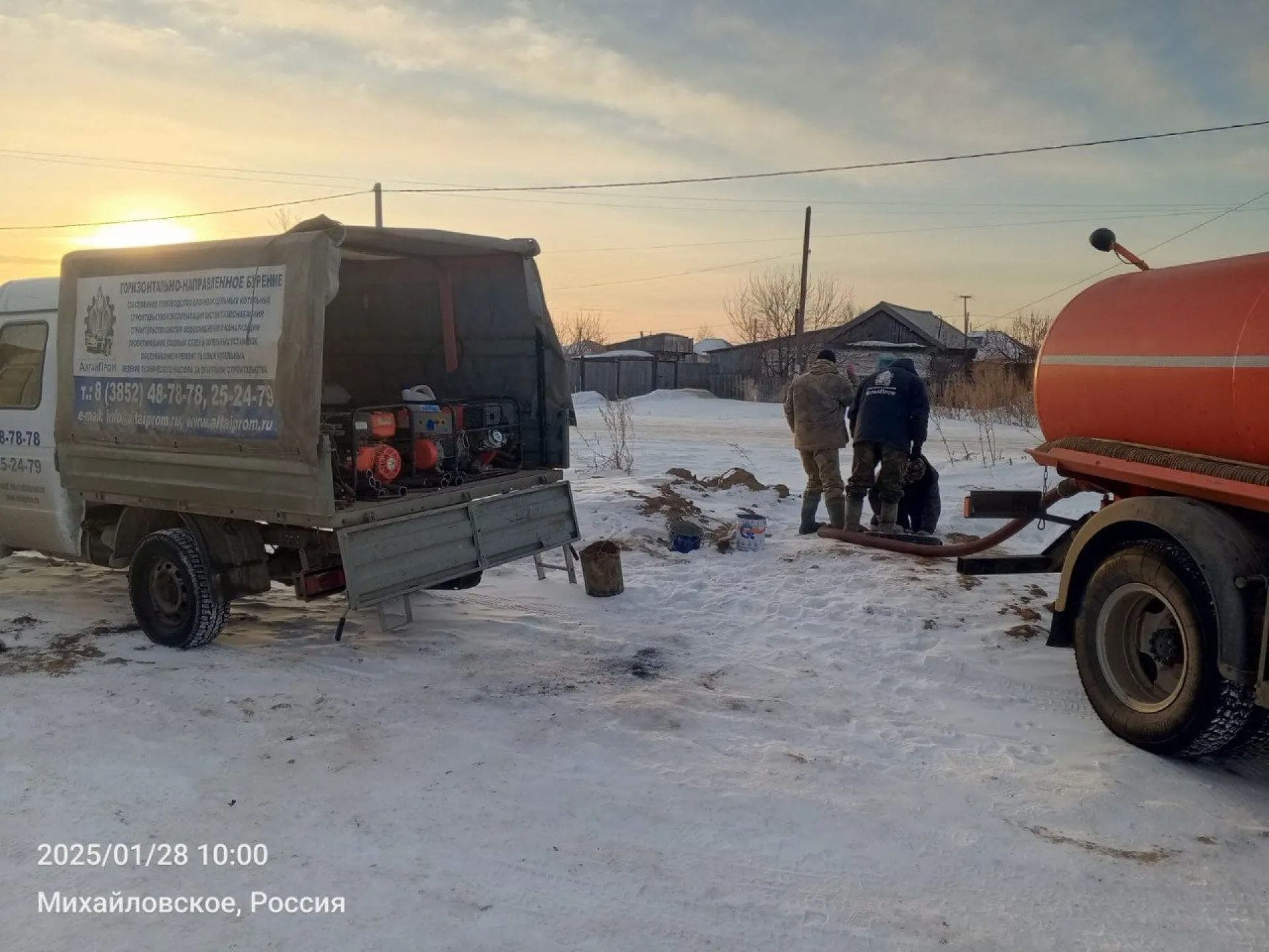 Морозы помогли ускорить работы на водопроводе в Михайловском Морозы помогли ускорить работы на водопроводе в Михайловском