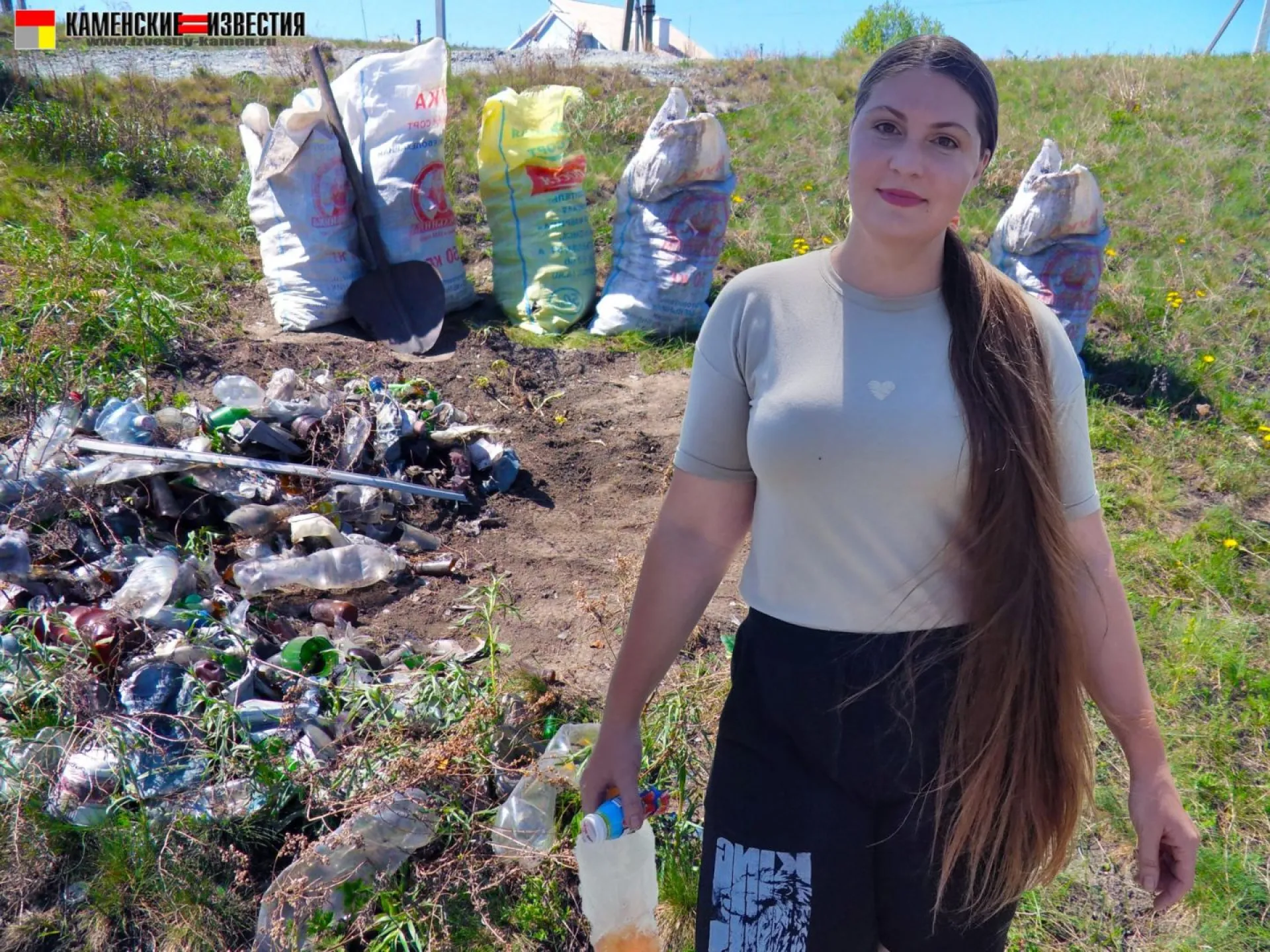 Экоактивистка из Алтайского края в одиночку очистила 14 свалок