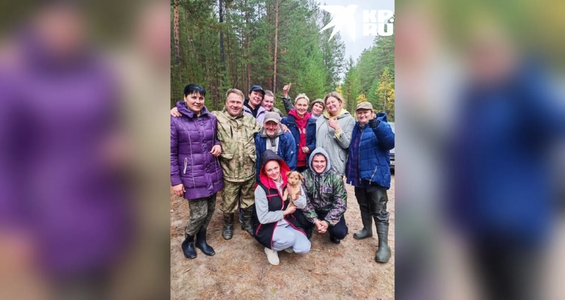 Неравнодушные сибиряки спасли щенка, брошенного в лесу