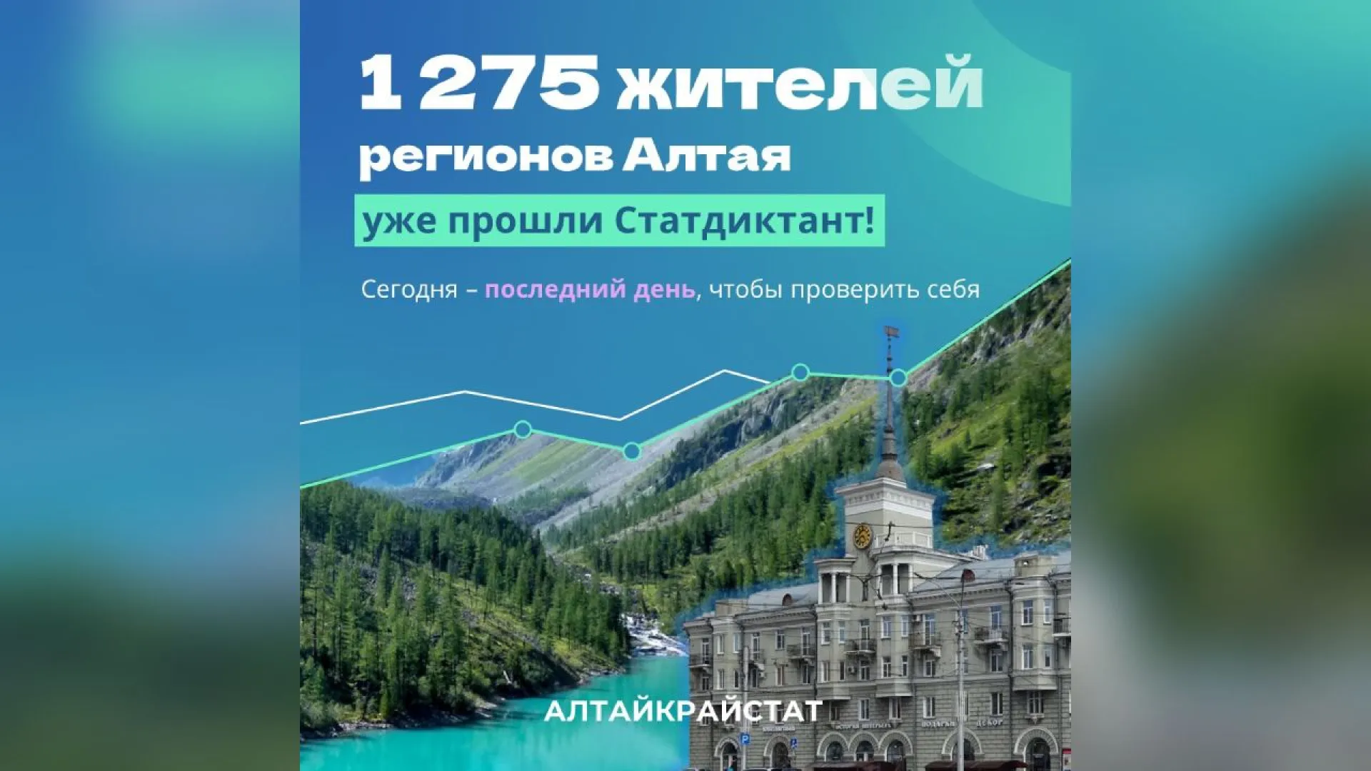 Последний день Статистического диктанта проходит в Алтайском крае
