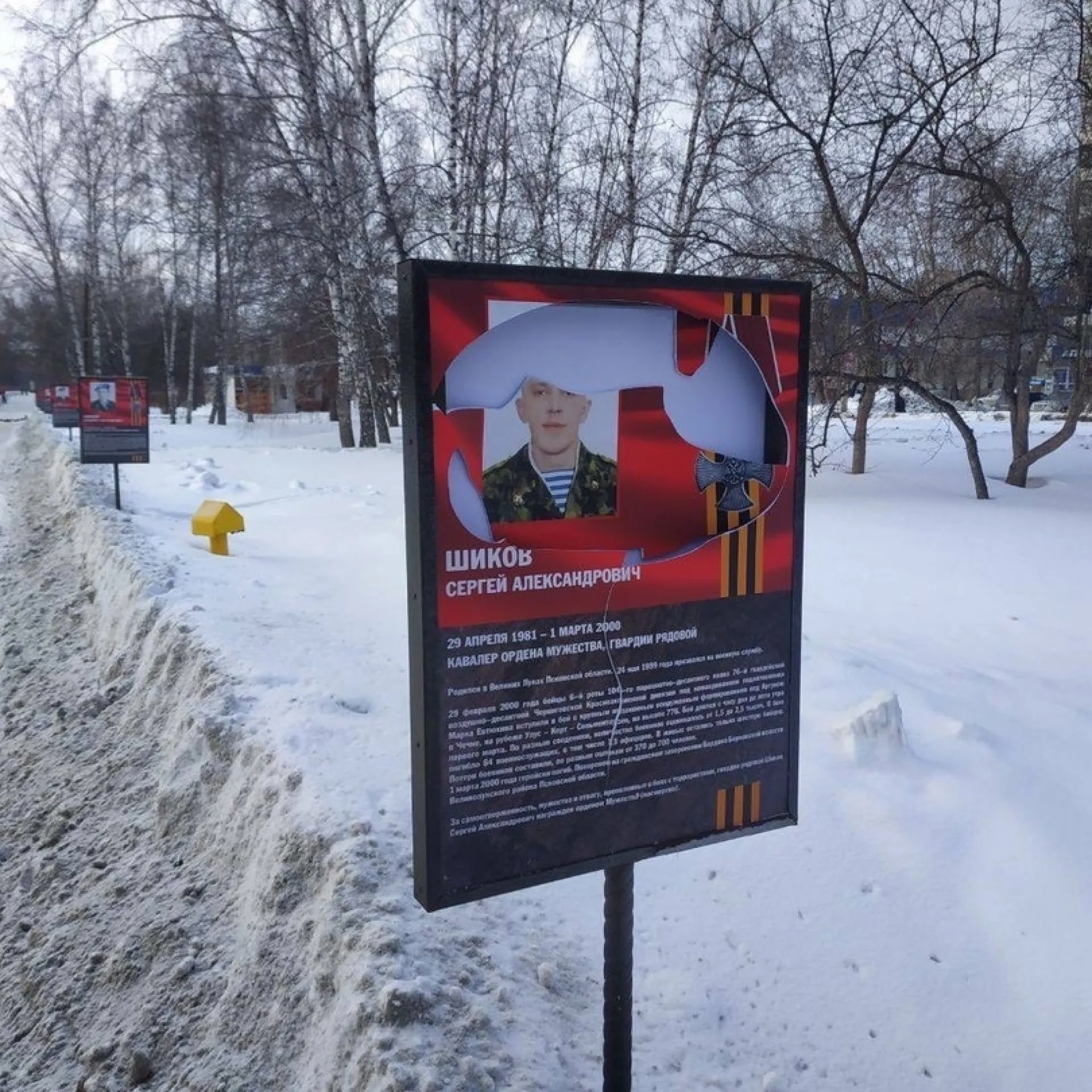 Подозреваемых в разрушении баннеров на Аллее памяти задержали в Барнауле Подозреваемых в разрушении баннеров на Аллее памяти задержали в Барнауле