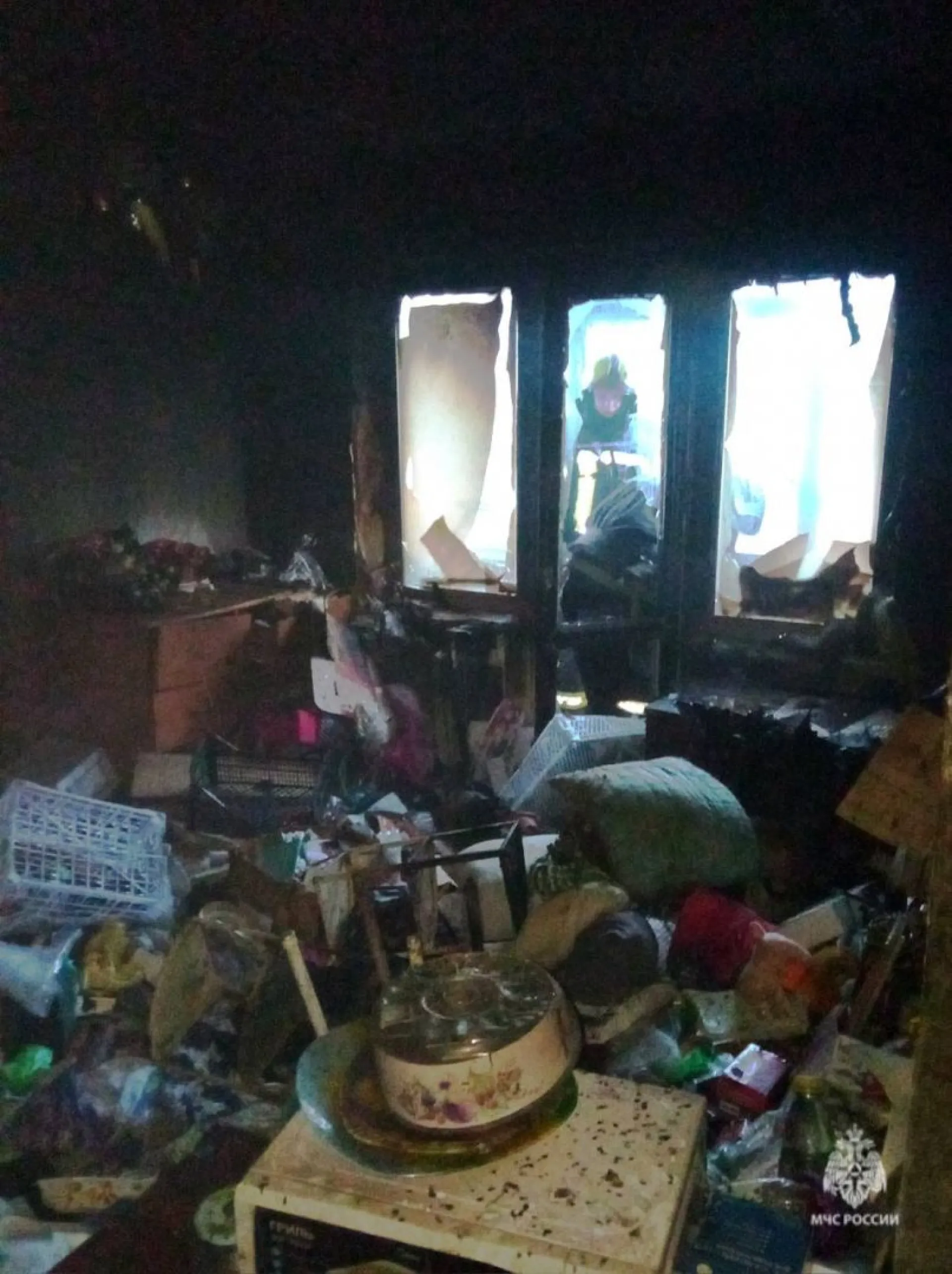 Сразу два пожара произошло за утро в Барнауле