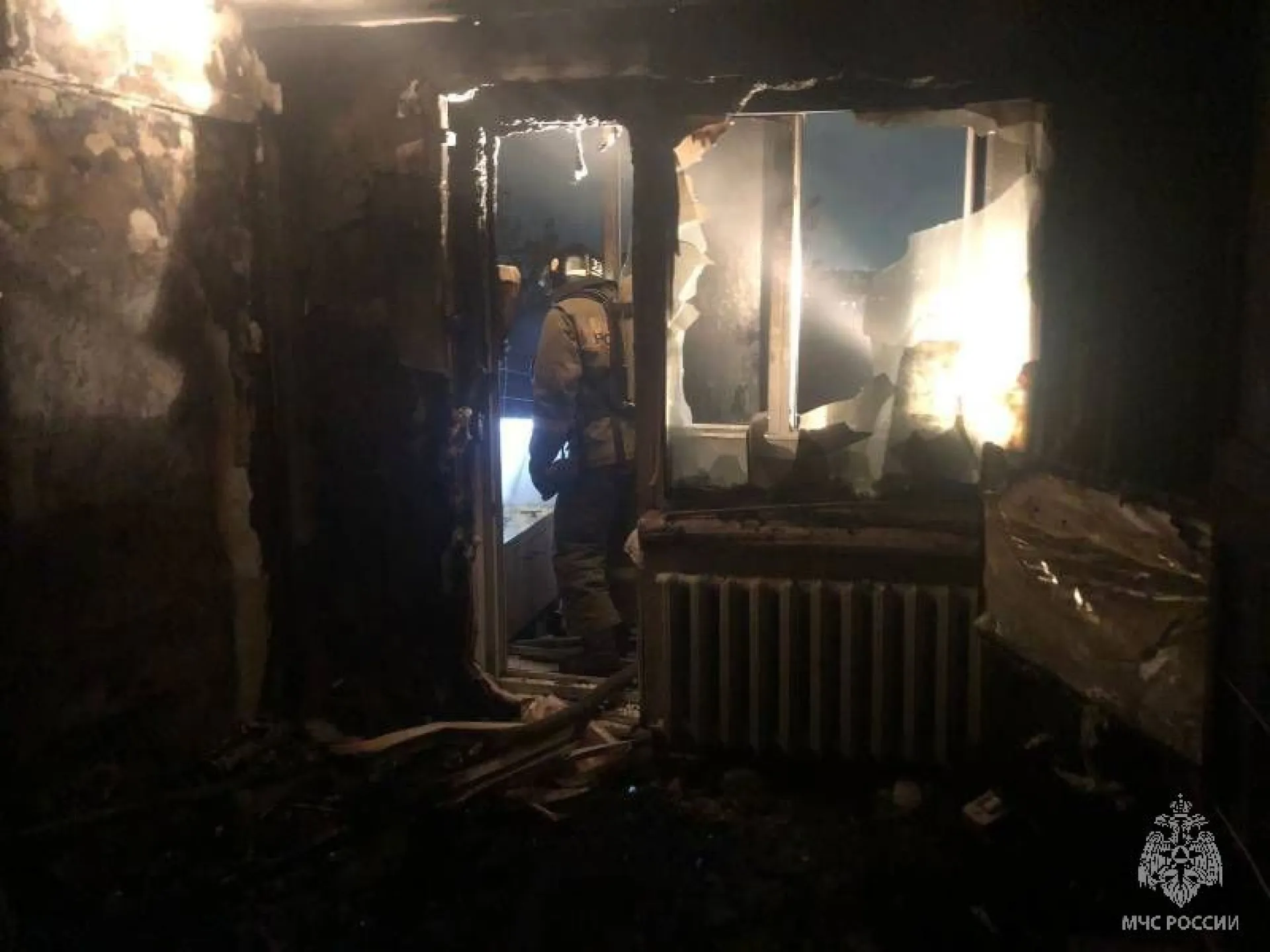 Тело мужчины обнаружили на месте пожара в Рубцовске