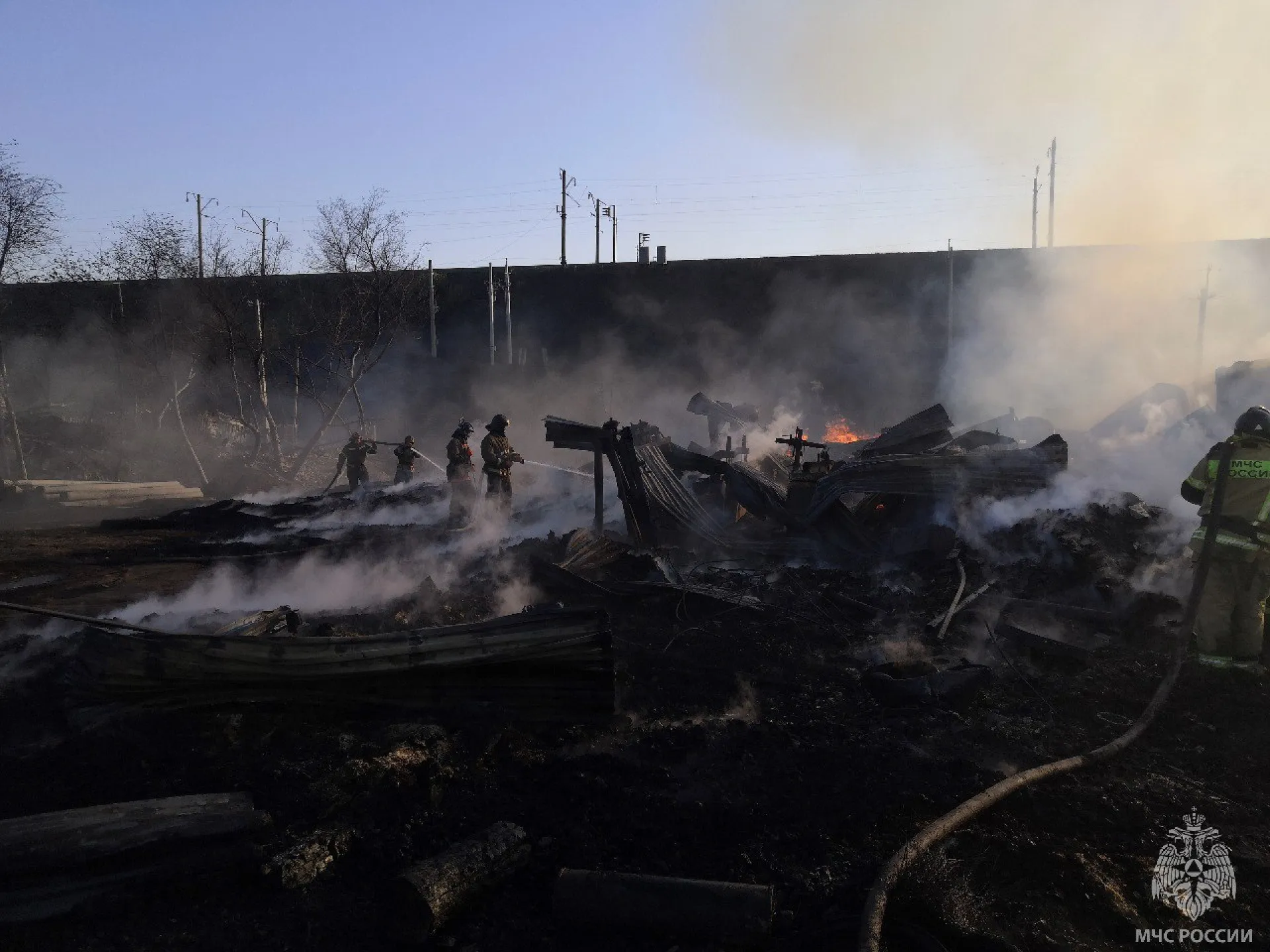 В Первомайском районе ликвидирован пожар на пилораме В Первомайском районе ликвидирован пожар на пилораме