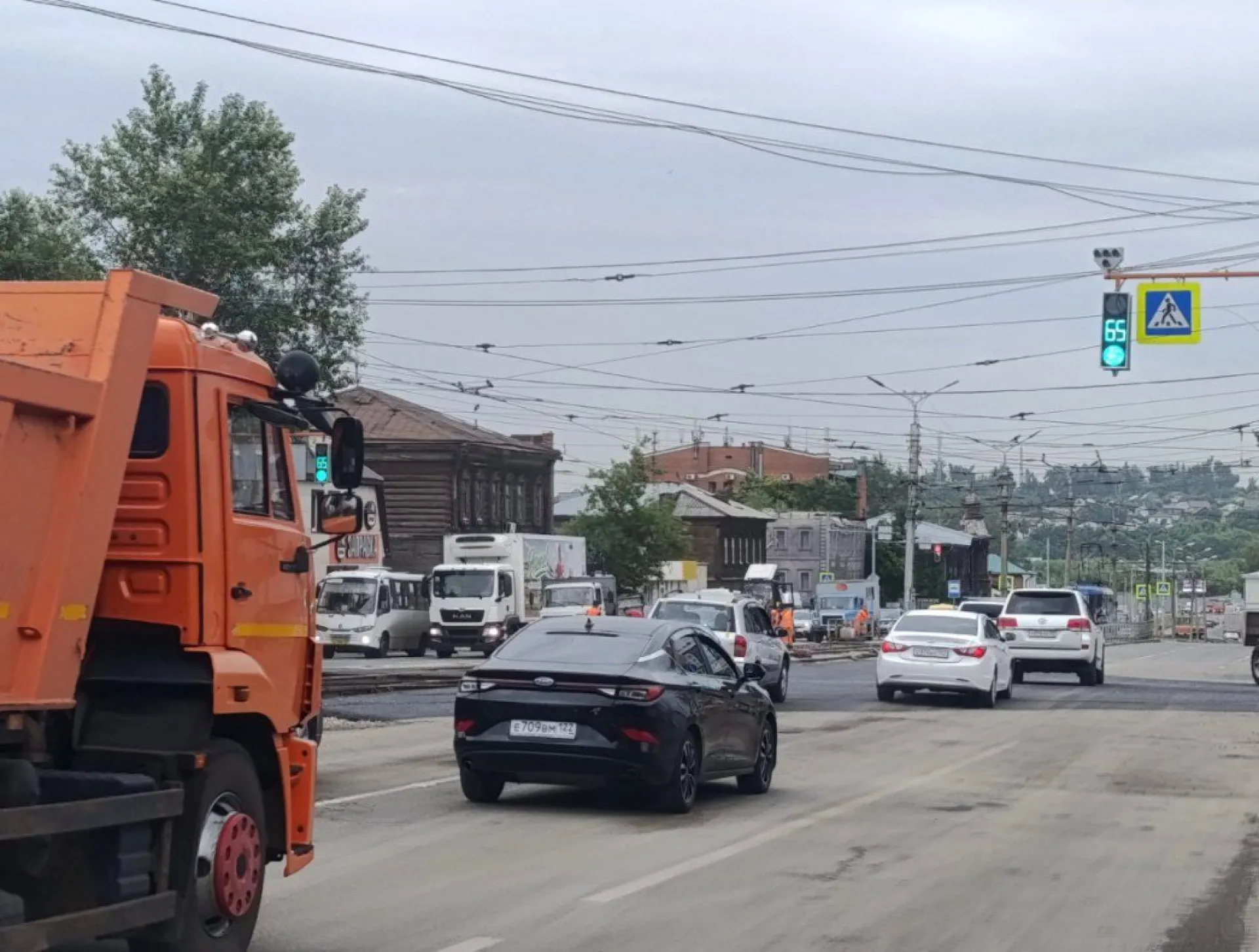 Ремонт трамвайных путей на проспекте Красноармейском завершили раньше срока