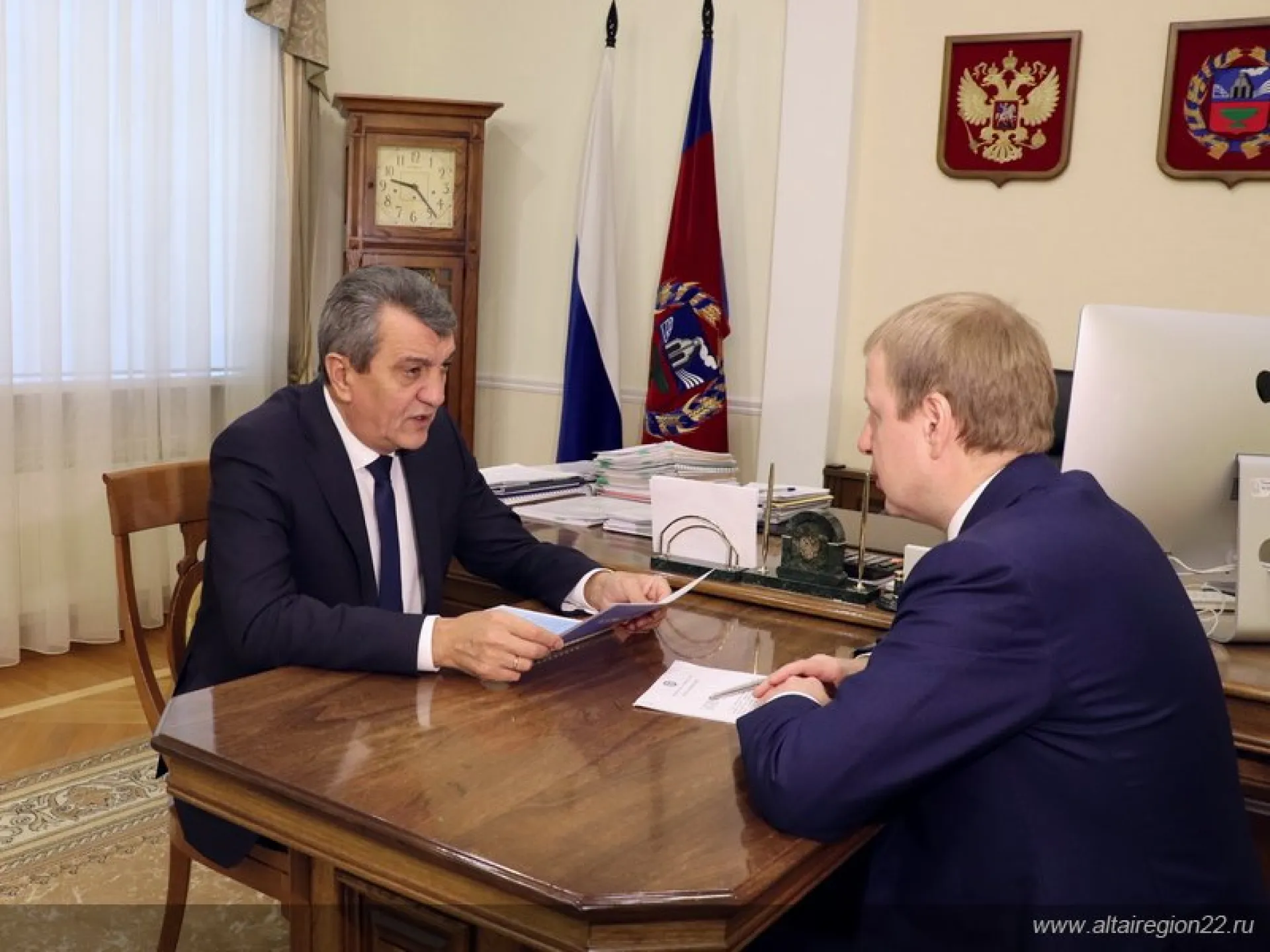Полпред президента России в Сибирском федеральном округе Сергей Меняйло начал работу в Алтайском крае