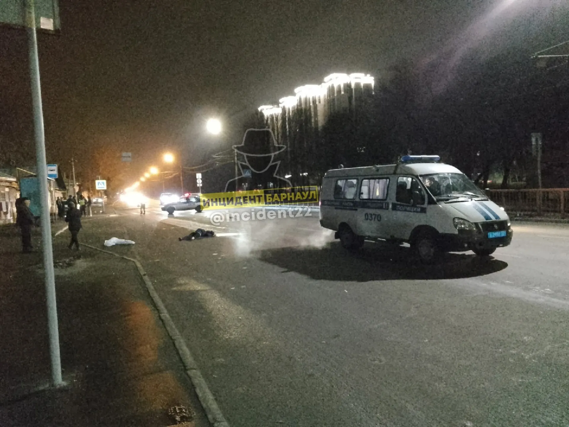 В центре Барнаула в результате ДТП погиб пешеход