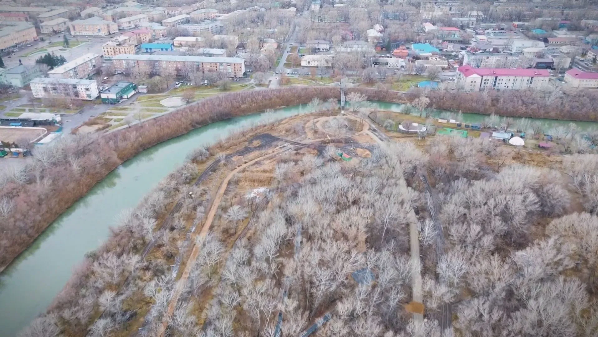 Срок строительства парка-набережной в Рубцовске продлили до декабря