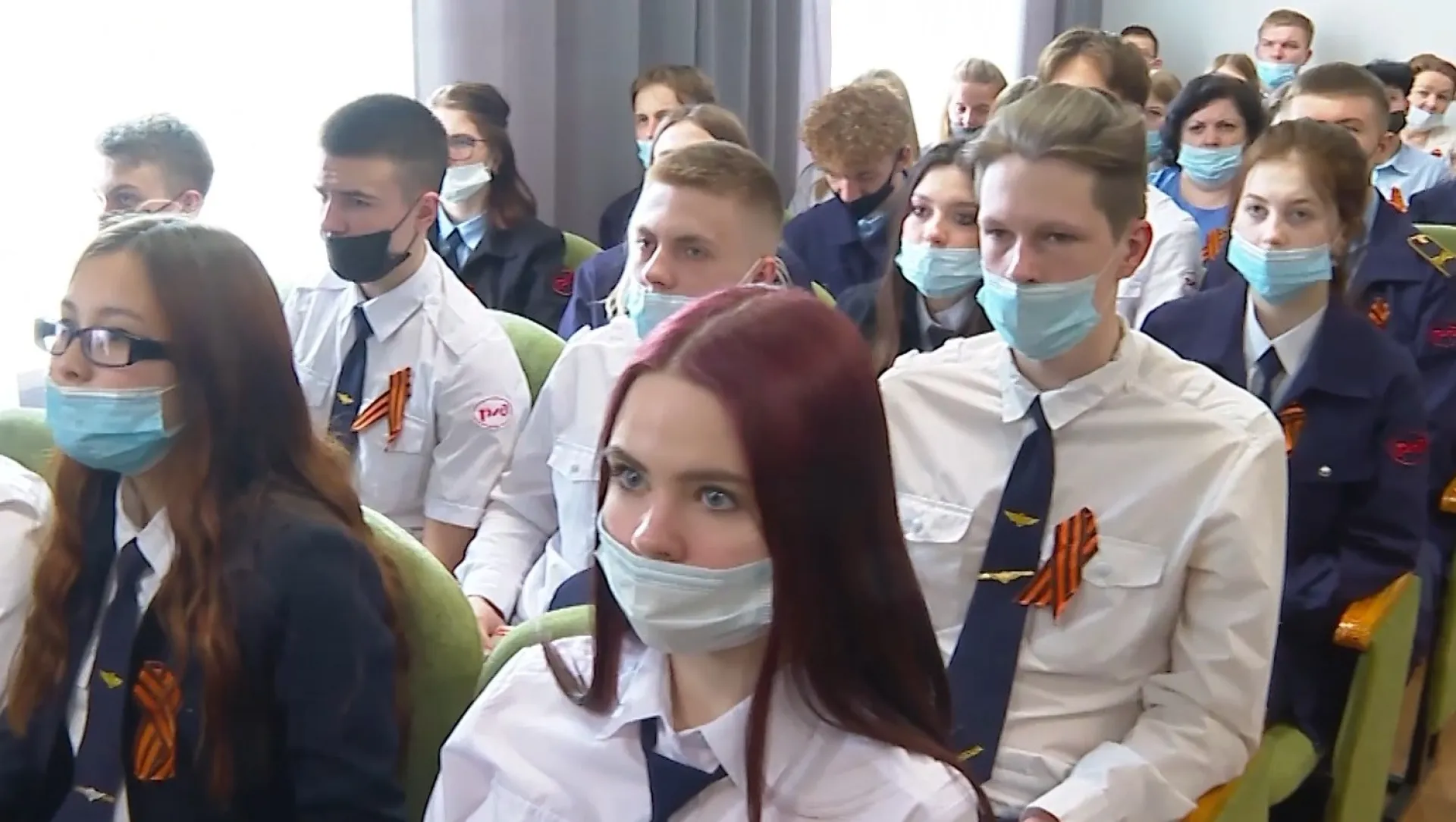 «У них был дух, который делал сильнее». Студентам Сибирского государственного университета путей сообщения представили фильм с воспоминаниями железнодорожников-ветеранов ВОВ