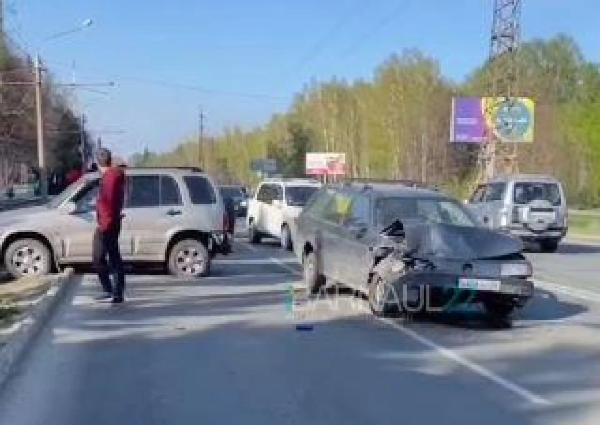 Движение трамваев встало из-за аварии в Барнауле Движение трамваев встало из-за аварии в Барнауле
