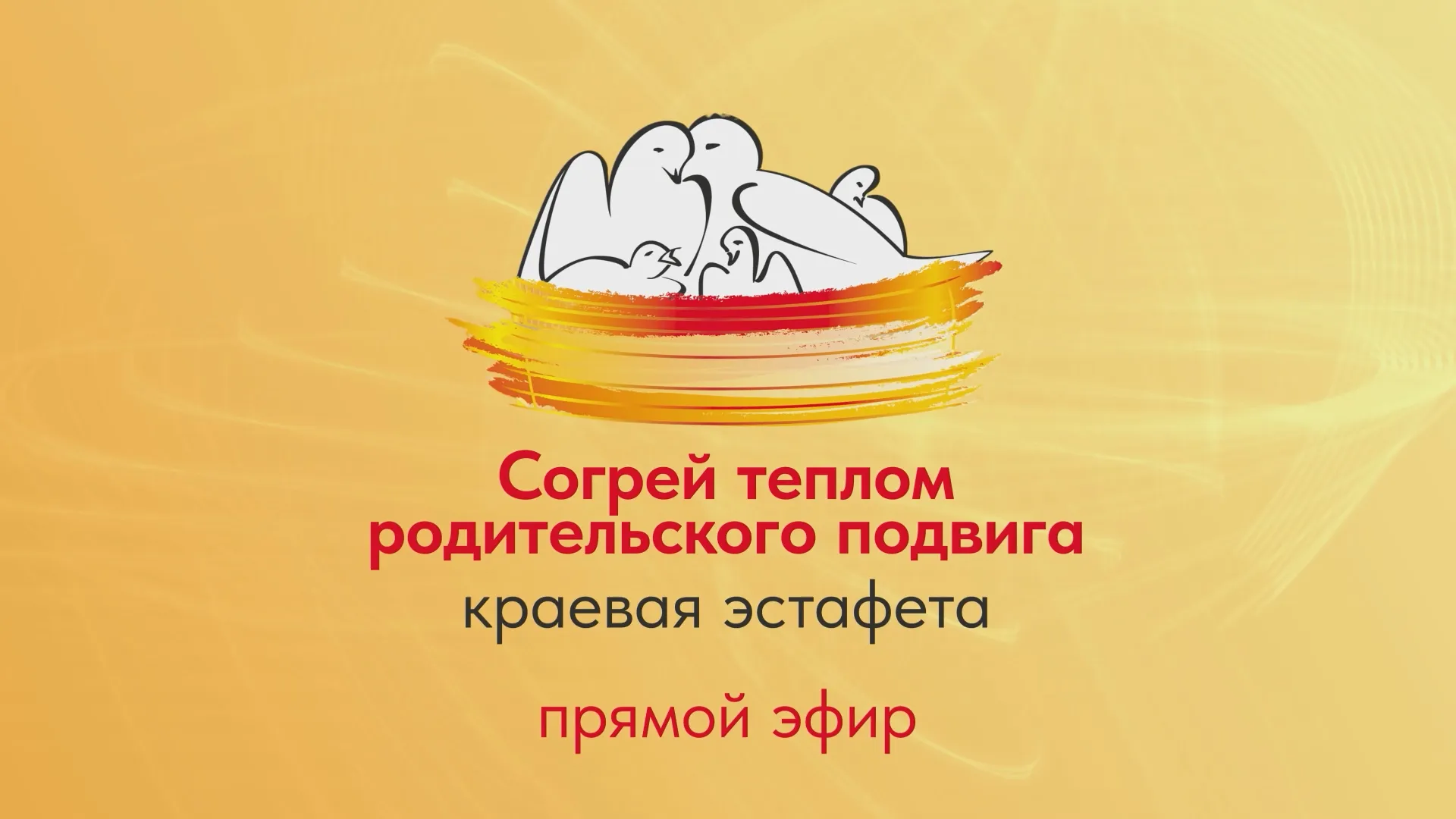Прямая трансляция краевой эстафеты родительского подвига
