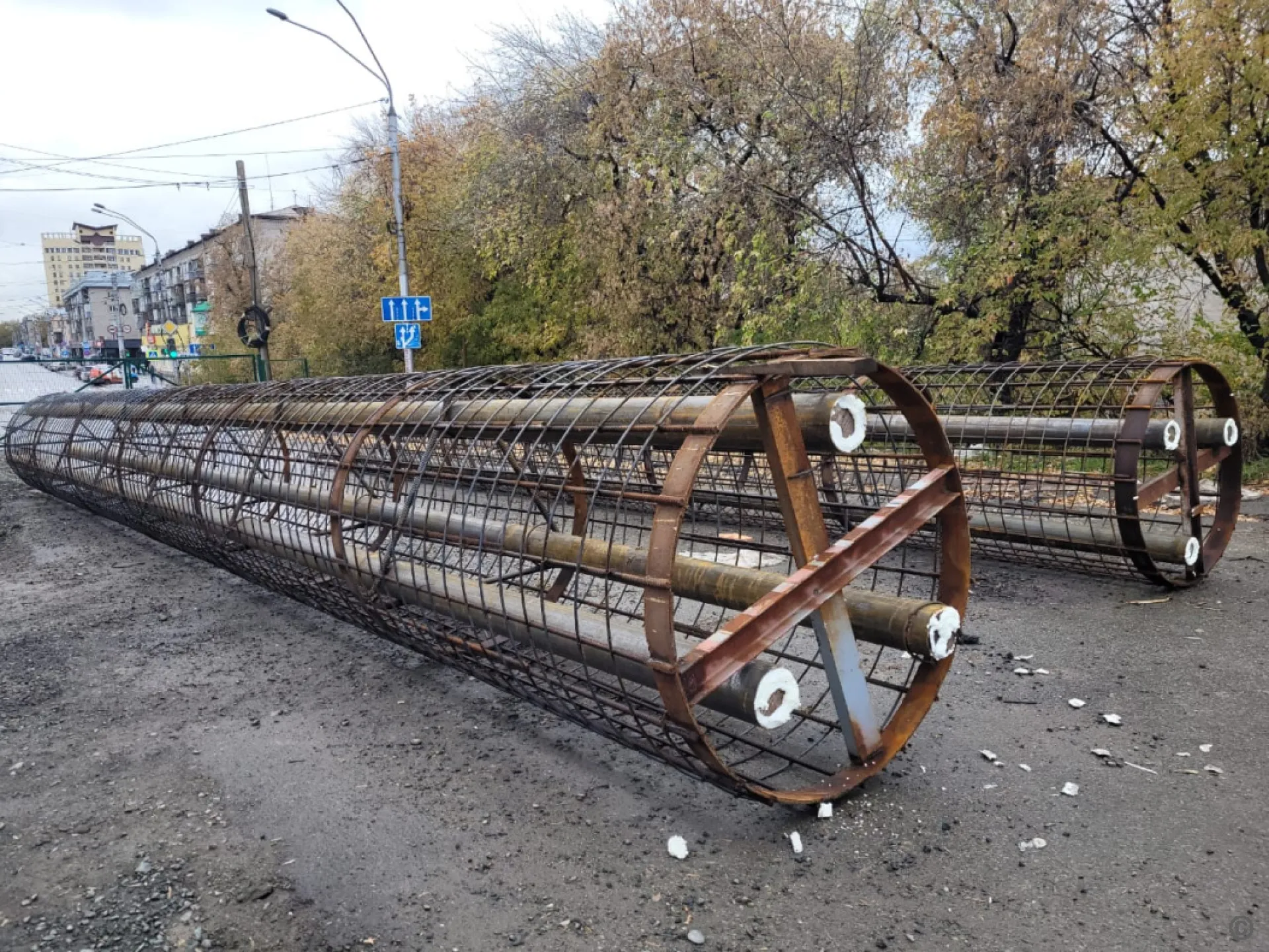 Буронабивные сваи устанавливают на барнаульском путепроводе