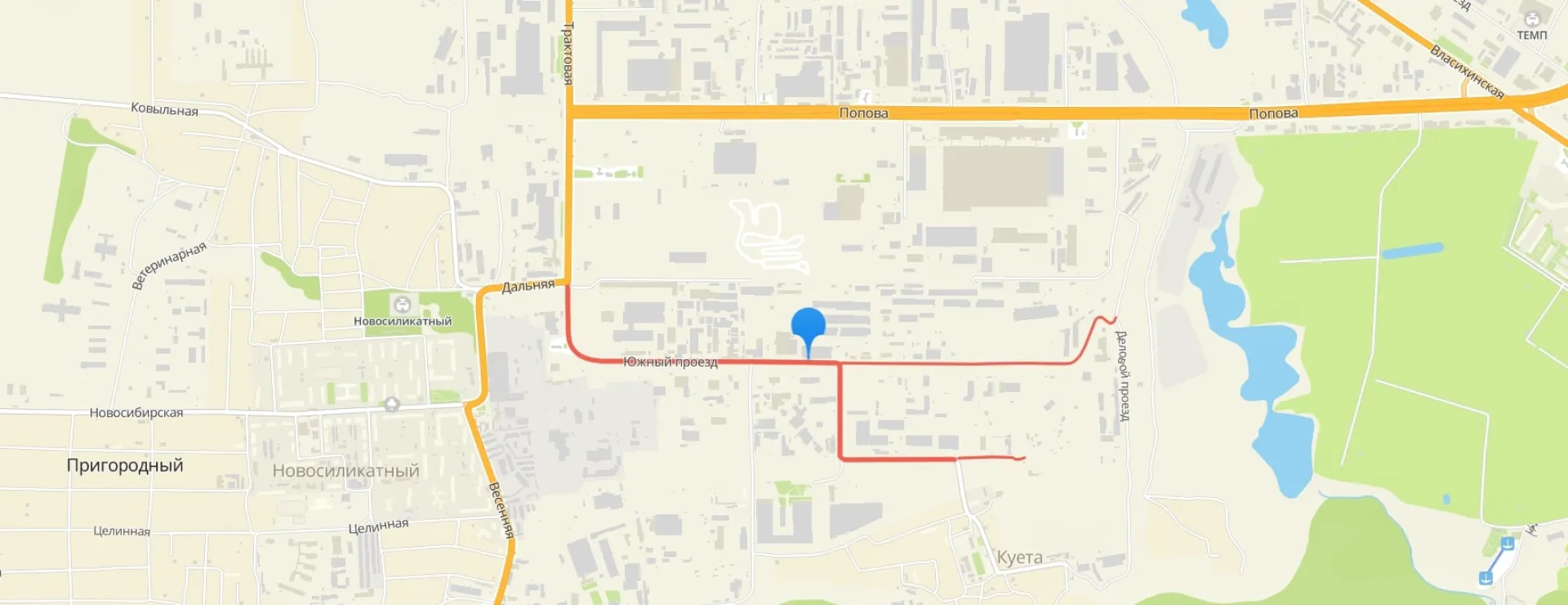 Автомобилисты жалуются на состояние дороги в Южном проезде в пригороде Барнаула