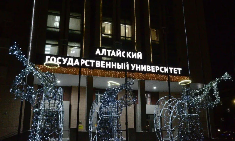 Вузы Алтайского края украсили к Новому году