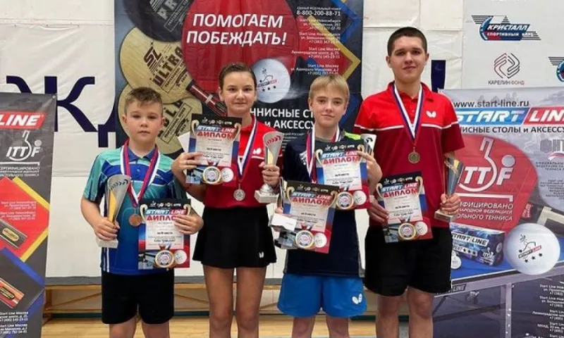 Алтайские спортсмены завоевали шесть медалей на всероссийском турнире по настольному теннису