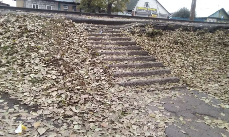 Барнаульцы на фоне сноса снежных горок отметили наличие в городе выполненных не по ГОСТу лестниц