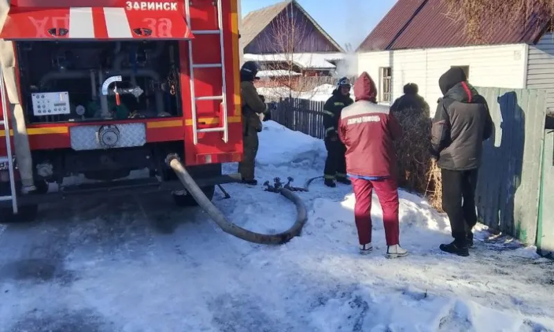 Мужчина погиб при пожаре в Заринске