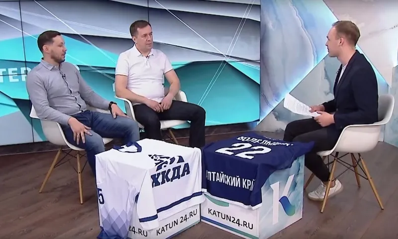 Директор хоккейной команды «Динамо-Алтай» Руслан Чайкин и главный тренер Владислав Хромых: об итогах сезона