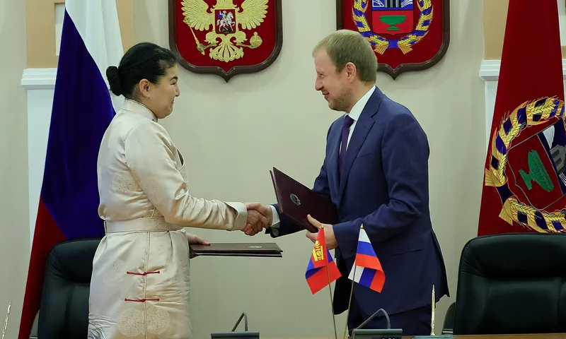 Алтайский край и Кобдоский аймак Монголии подписали соглашение о сотрудничестве