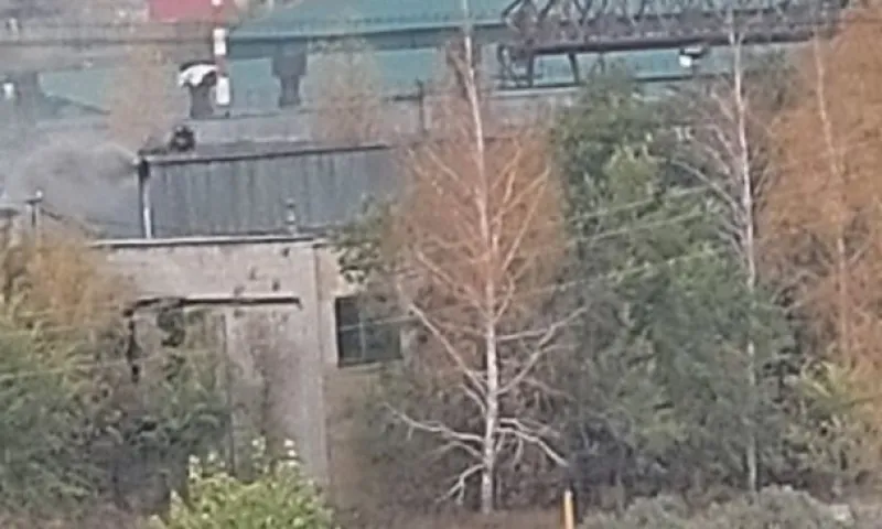 Пожар на Барнаульском мебельном комбинате удалось ликвидировать лишь к утру