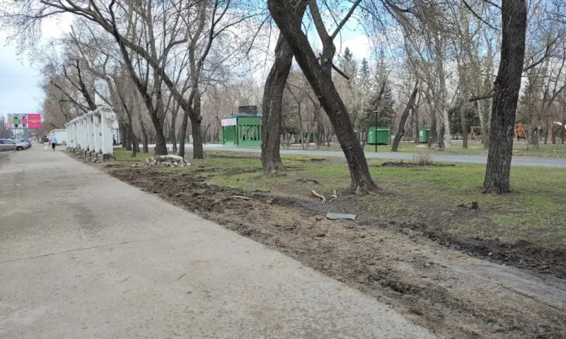 К благоустройству городских парков приступили в Барнауле