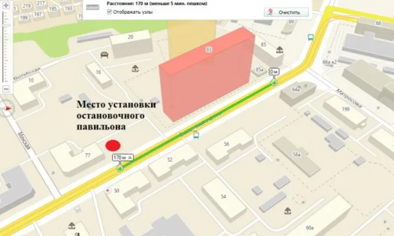Остановку перенесли на одной из улиц в Барнауле