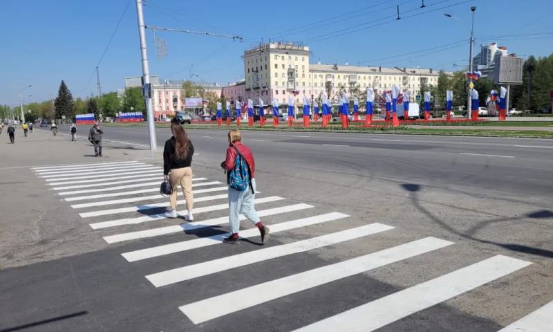 Восемь тысяч квадратных метров разметки обновили в Барнауле