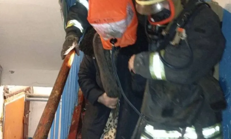 Более полусотни жильцов спасли из горящего дома в Барнауле