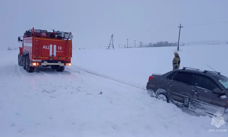 Помощь спасателей потребовалась водителям Алтайского края из-за непогоды