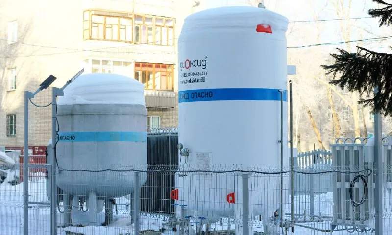 Новый кислородный газификатор установили в Детской городской клинической больнице № 7 Барнаула