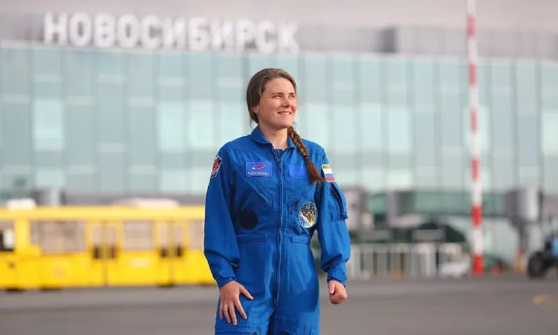 Космонавт Анна Кикина прибыла в Новосибирск